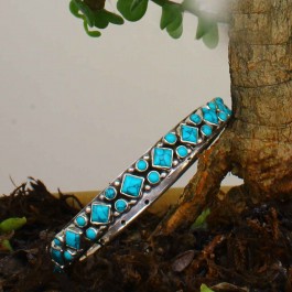Turquosie Beauty Silver Bangle