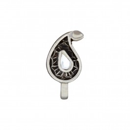 White Crystal Aam Nose Pin