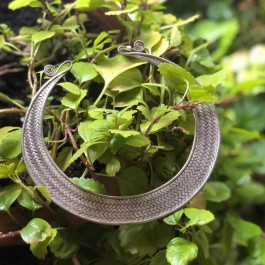 Handmade Sterling Silver Color Choker Necklace for Women and Girls