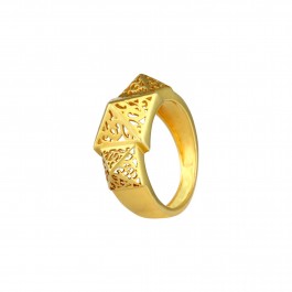 Prisma Filigree Gold Ring