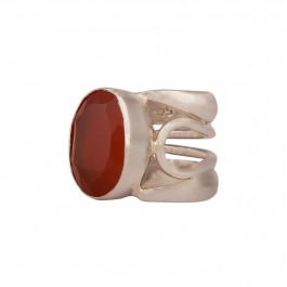 Simple Fashion Red Stone Ring