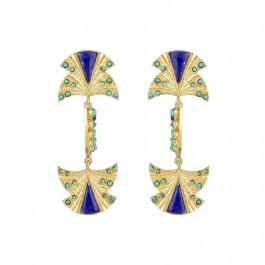 Half and Half Egyptian Statement Earrings