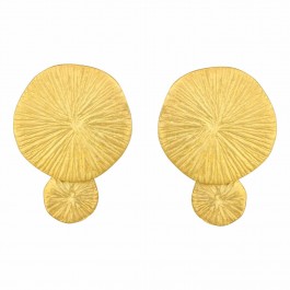 Beaming Sun Gold Plated Silver Earrings