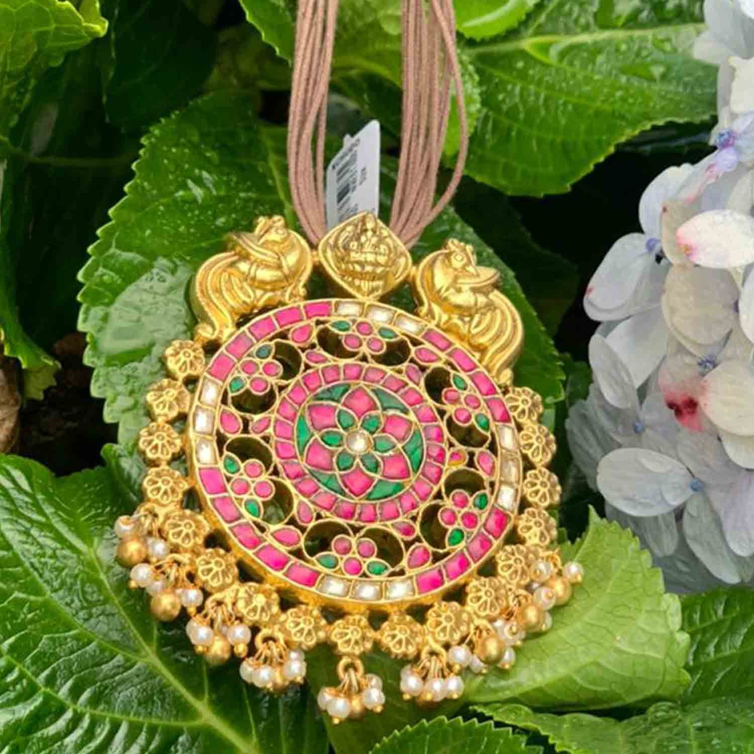 Floral Power Gold Plated Silver Pendant 