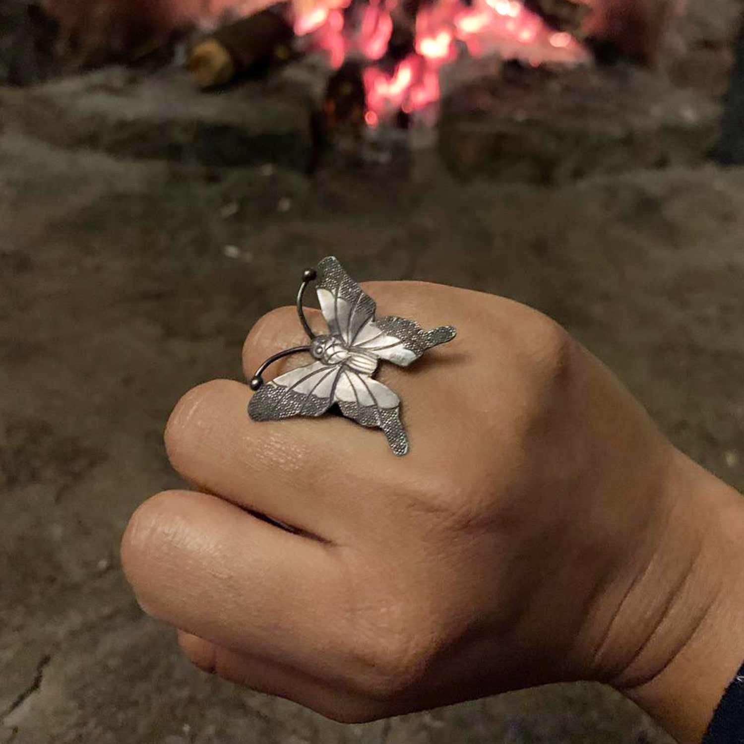 Butterfly Silver Ring