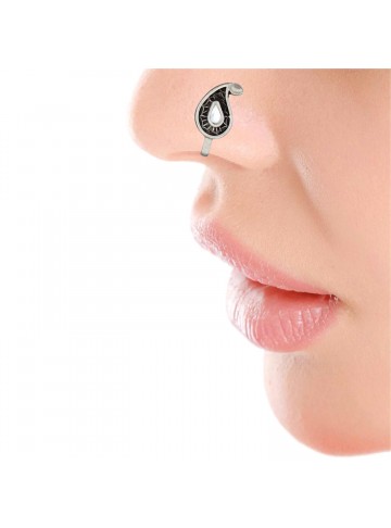 White Crystal Aam Nose Pin