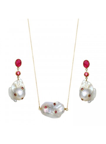 Pearls in Glory Pearl Pendant Necklace