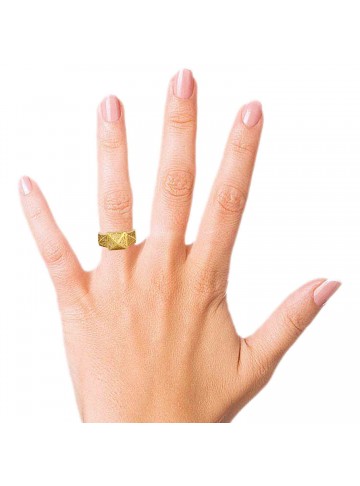 Prisma Filigree Gold Ring