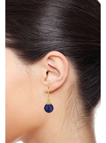 Blue Lapis Drop Earrings