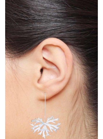 Silver Branch Earring