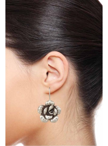 Flower Power Silver Earrings