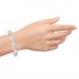 Wrist Glamour Spiral Silver Bracelet