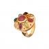 Colorful Multi Gem Stone Cocktail Ring