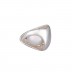 Simple Style Delta Pearl Ring