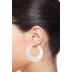 Trendy Soft Brushed Silver Hoops