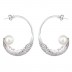 Statement Earrings Online - Cradle Leaf Pearl Bali Earrings