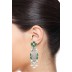 Green Onyx Pearl Earring 