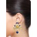 The Royal Blue Silver Earring