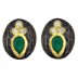 green onyx pendant set