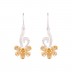 Citrine Flower Earrings Sunshine Petals